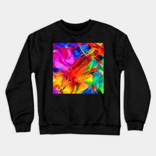 Bright Colorful Abstract Design Crewneck Sweatshirt